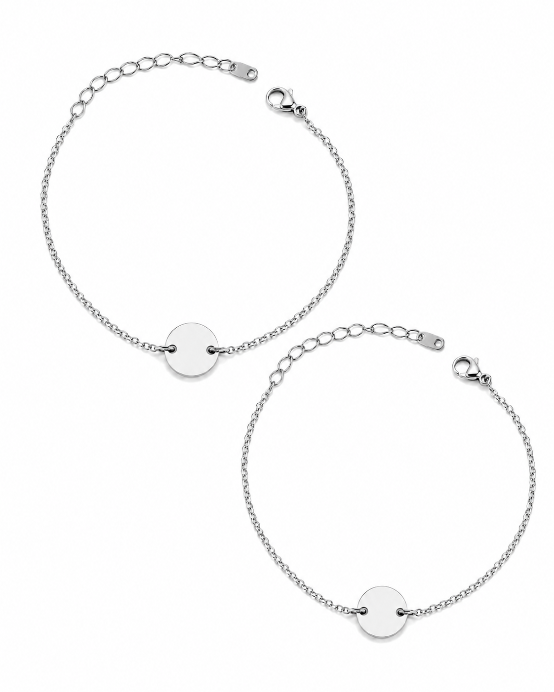Set Pulsera Inicial 10mm Personalizada