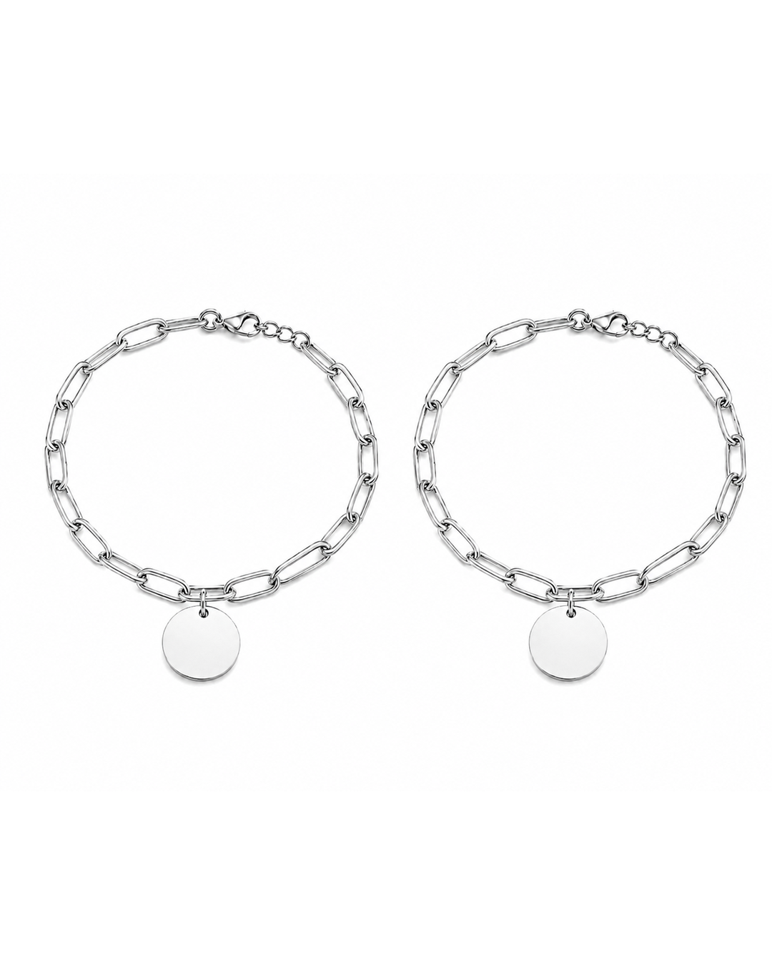 Set Pulsera Eslabones 15mm Personalizada