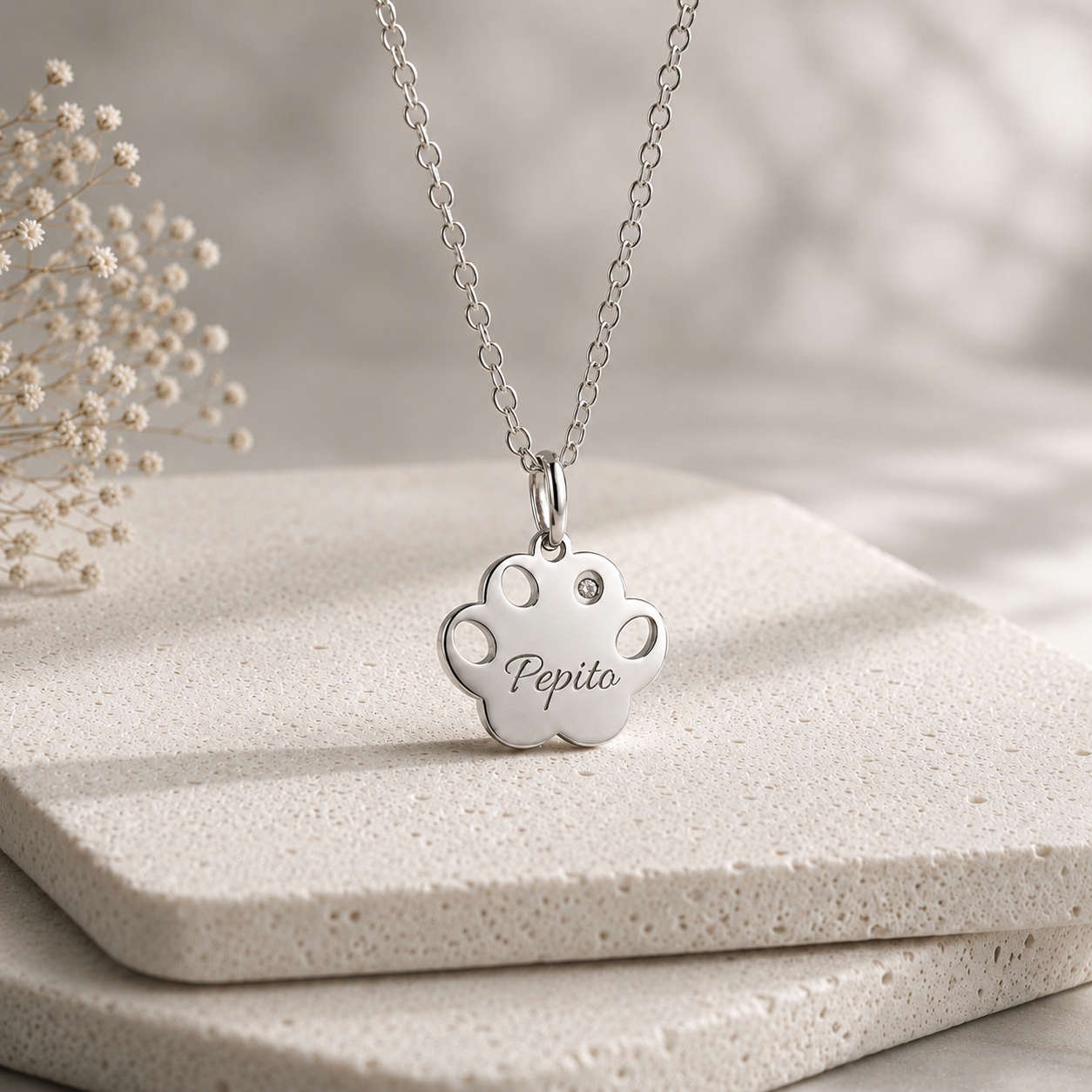 Su Luz Siempre Contigo | Collar Huellita 🐾✨