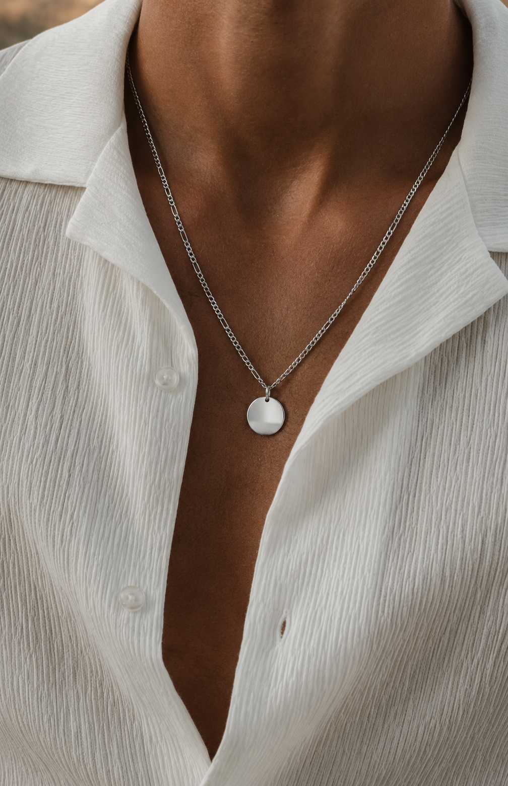 Collar Hombre Personalizado - Ocean Silver Studio