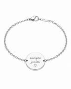 Para Siempre | Pulsera Redonda Personalizada 20 mm✨