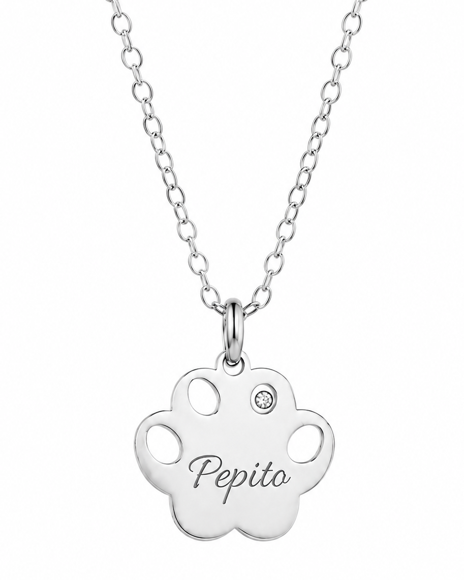 Collar Huellita 15mm Personalizado