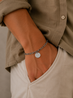 Pulsera Eslabones Pet Lover Grabada 15mm - Ocean Silver Studio
