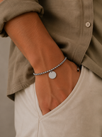 Pulsera Full Balls Ajustable Grabada 15mm