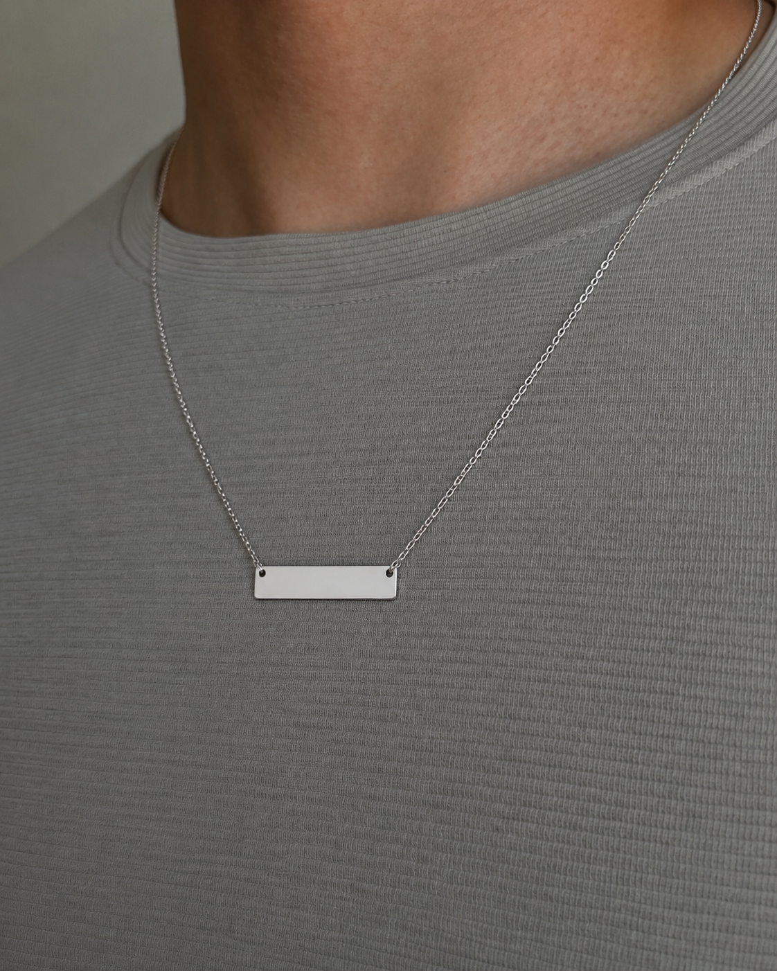 Collar Hombre Rectangular - Ocean Silver Studio