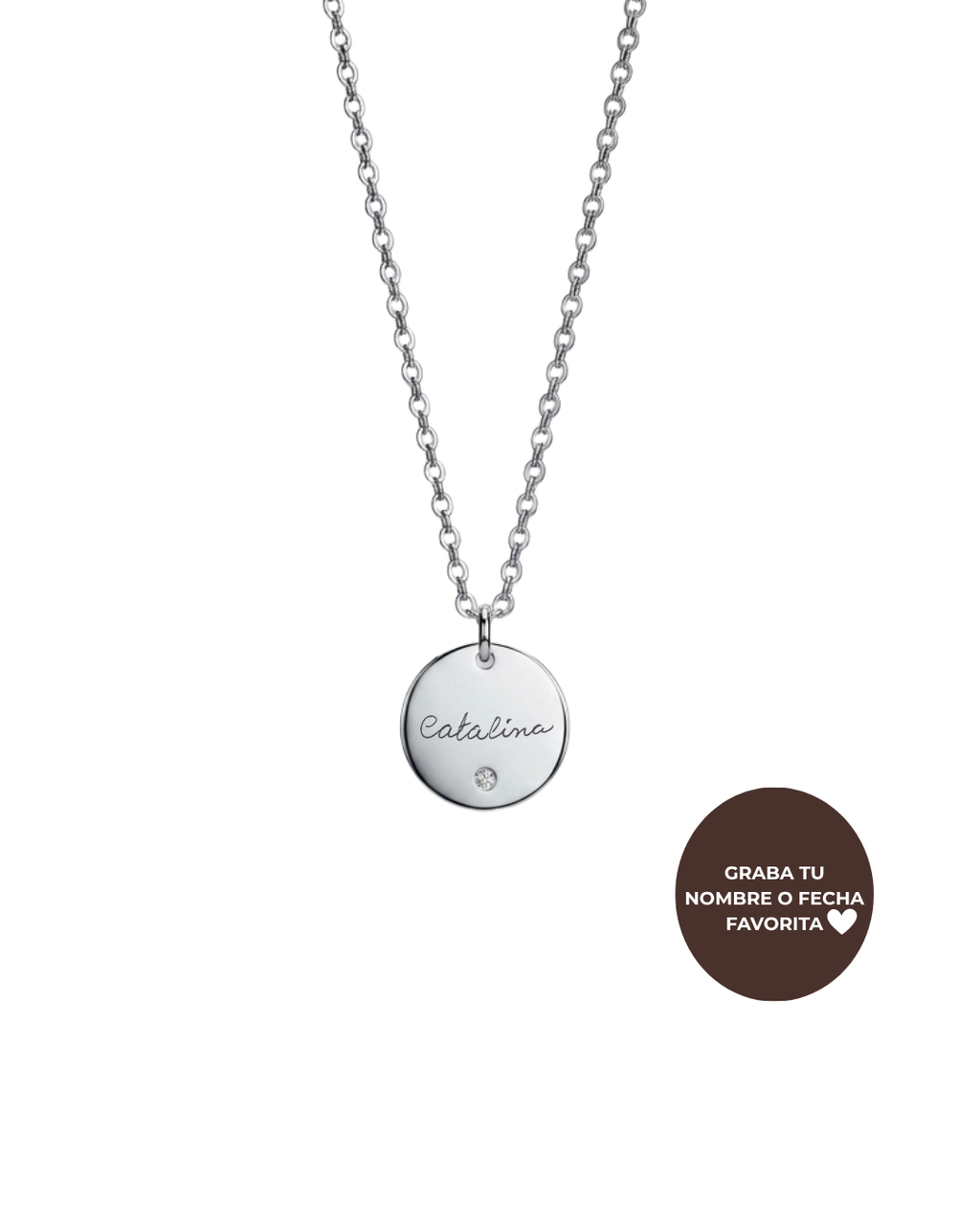 Collar Grabado Circon