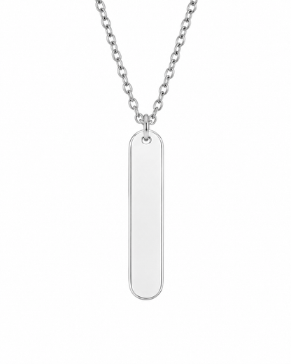Collar Medalla Hombre Vertical 32mm Personalizada