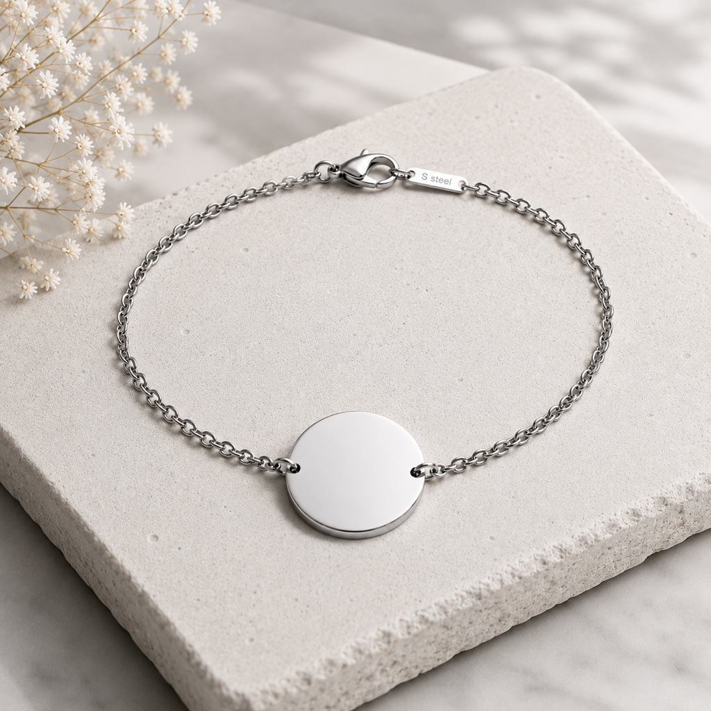 Para Siempre | Pulsera Redonda Personalizada 20 mm✨
