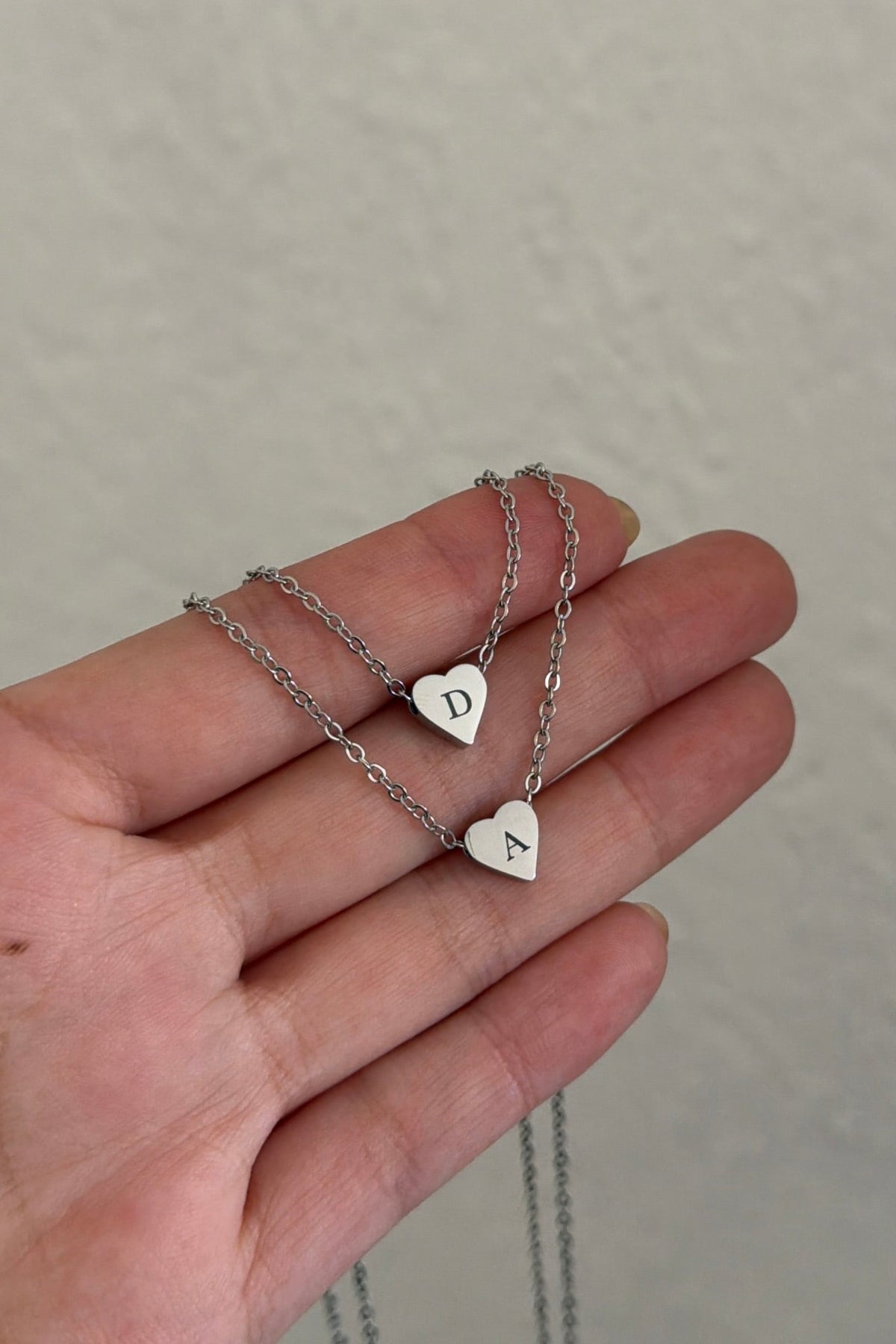 Collar Mini Corazón 8mm Personalizado