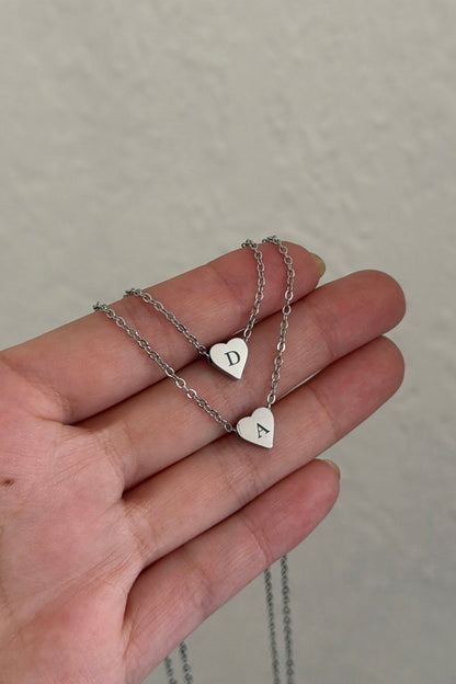 Collar Mini Corazón 8mm Personalizado