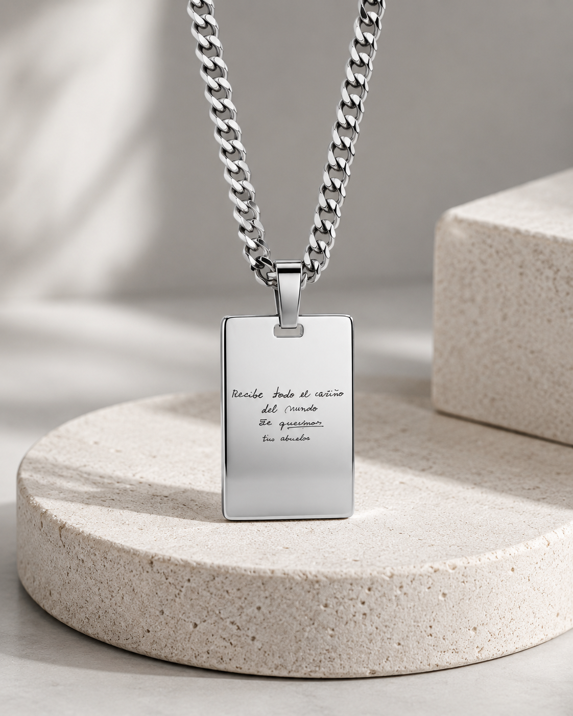 Hecho para Recordar | Collar Hombre Grumet Personalizado 💙