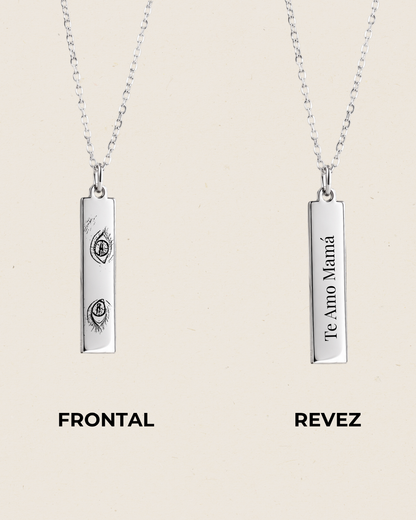 Collar Rectángular 25mm Personalizado