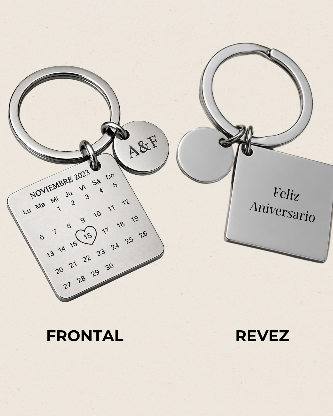 Lleva esa fecha especial | Llavero Calendario ✨