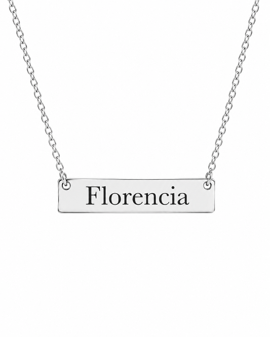 Collar Rectangular 40mm Hombre