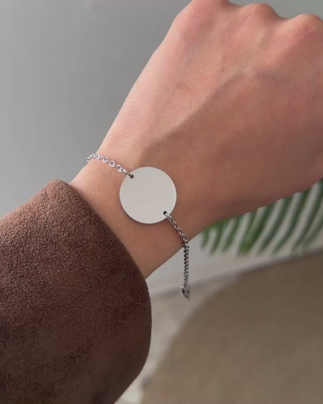 Para Siempre | Pulsera Redonda Personalizada 20 mm✨