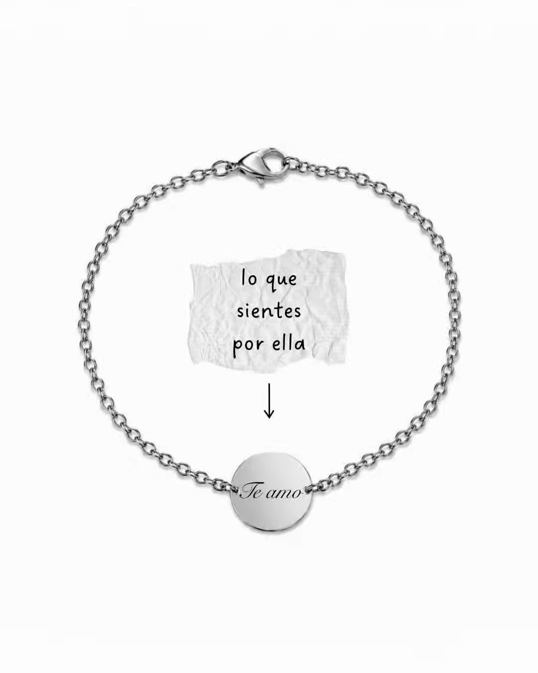 Para Siempre | Pulsera Redonda Personalizada 20 mm✨
